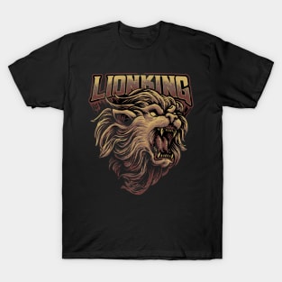 lion wild king head illustration T-Shirt